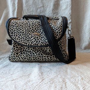 Vintage Diane Von Furstenberg Animal Print Duffel Bag